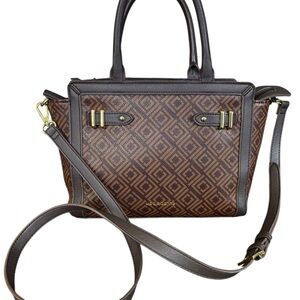 Liz Claiborne Tuxedo Monogram Tote/ Crossbody.